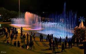 乐山滟澜洲公园广场旱地音乐喷泉