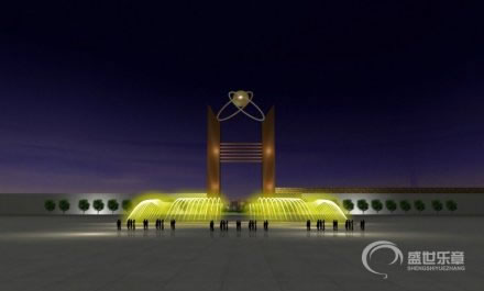 政府广场音乐喷泉设计案例